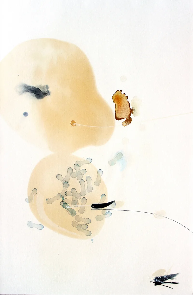 Johannes Heuer, Womit?, Aquarell, Inkjet, Öl