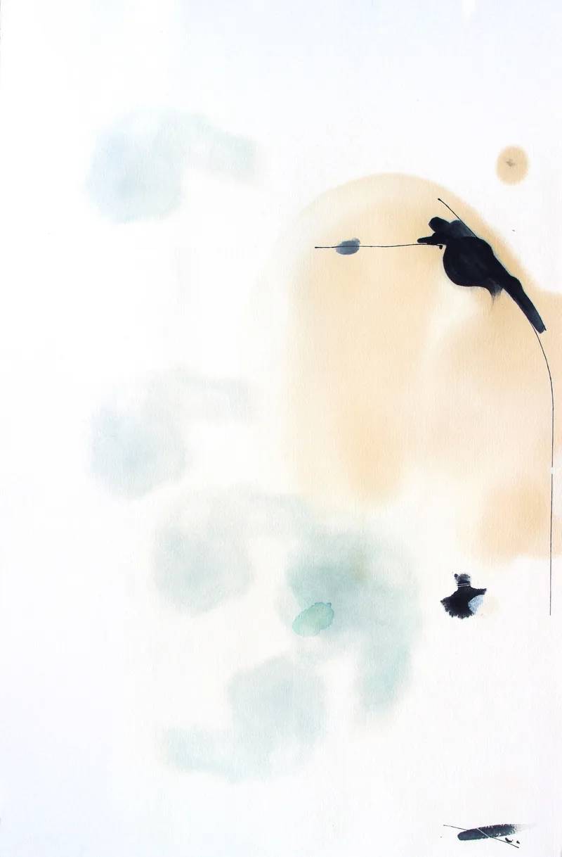 Johannes Heuer, Worin?, Aquarell, Inkjet, Öl