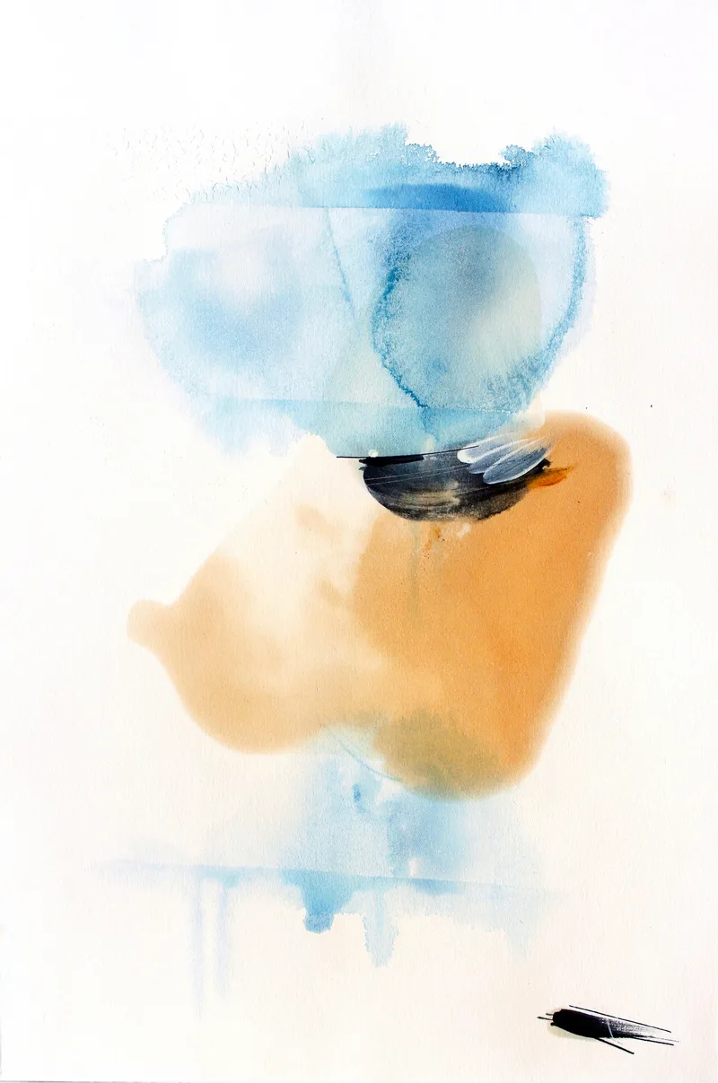 Johannes Heuer, Inwiefern?, Aquarell, Inkjet, Öl
