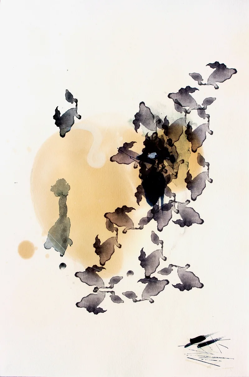 Johannes Heuer, Wieso?, Aquarell, Inkjet, Öl