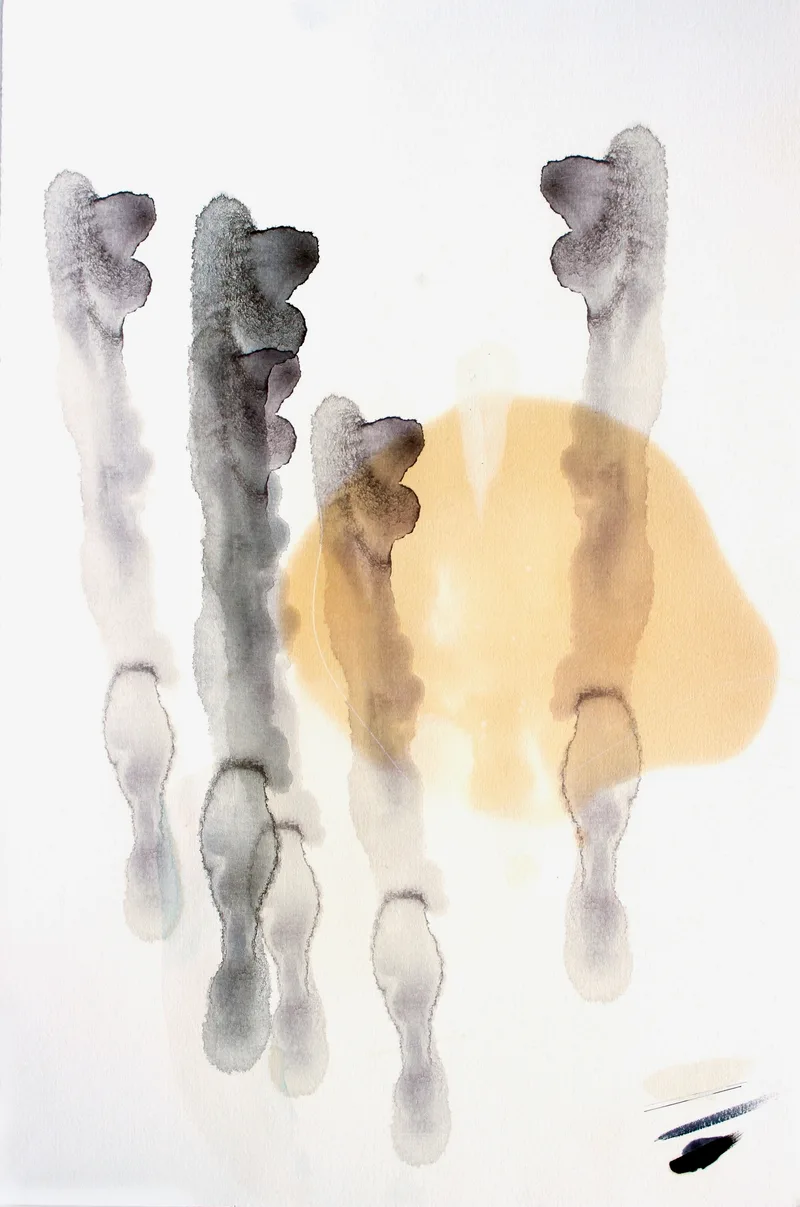 Johannes Heuer, Wozu?, Aquarell, Inkjet, Öl