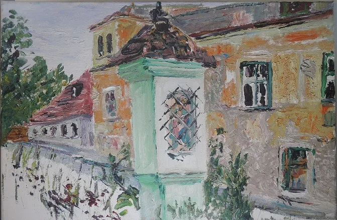 Li Cunqing, Kahlenbergerdorf, Öl auf Leinwand