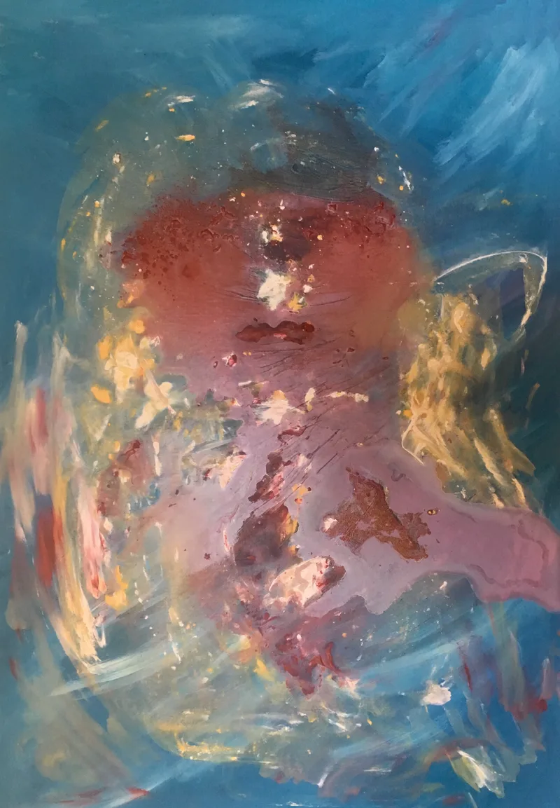 Dimitri Holzinger, Octopus, Acryl auf Leinwand
