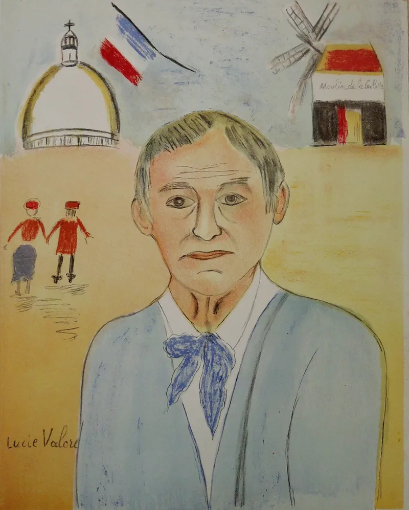 Lucie Valore, Portrait Maurice Utrillo, Art print