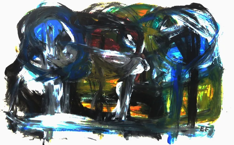 Franz Eckert, Untitled, Oil on paper