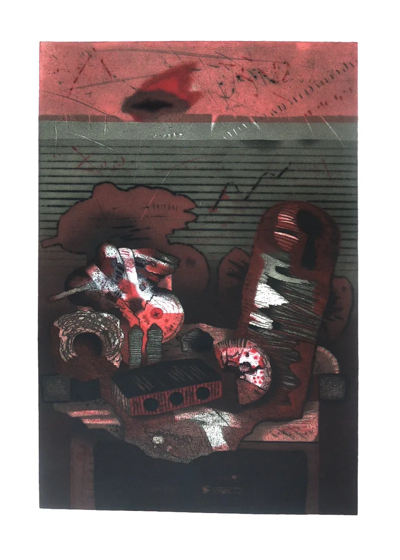 Heinrich Heuer, Untitled, Intaglio print