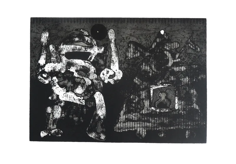 Heinrich Heuer, Untitled, Intaglio print