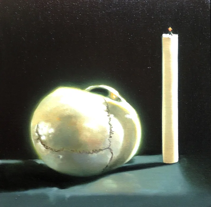 Lubomir Hnatovic, Vanitas 3, Öl auf Leinwand 2019