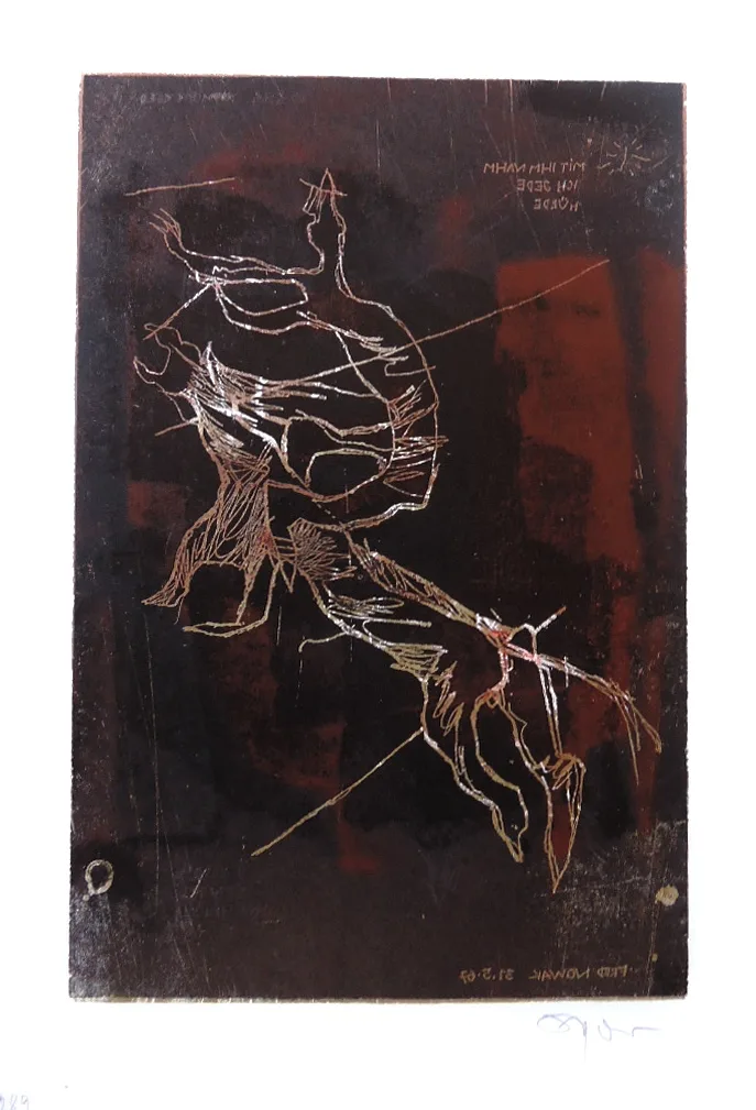 Fred Nowak, Mit ihm nahm ich jede Hürde, Lithographie
