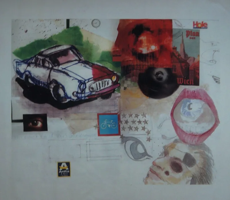 Stephan Pfeffer, Hole, C-Print und Acryl auf Textil