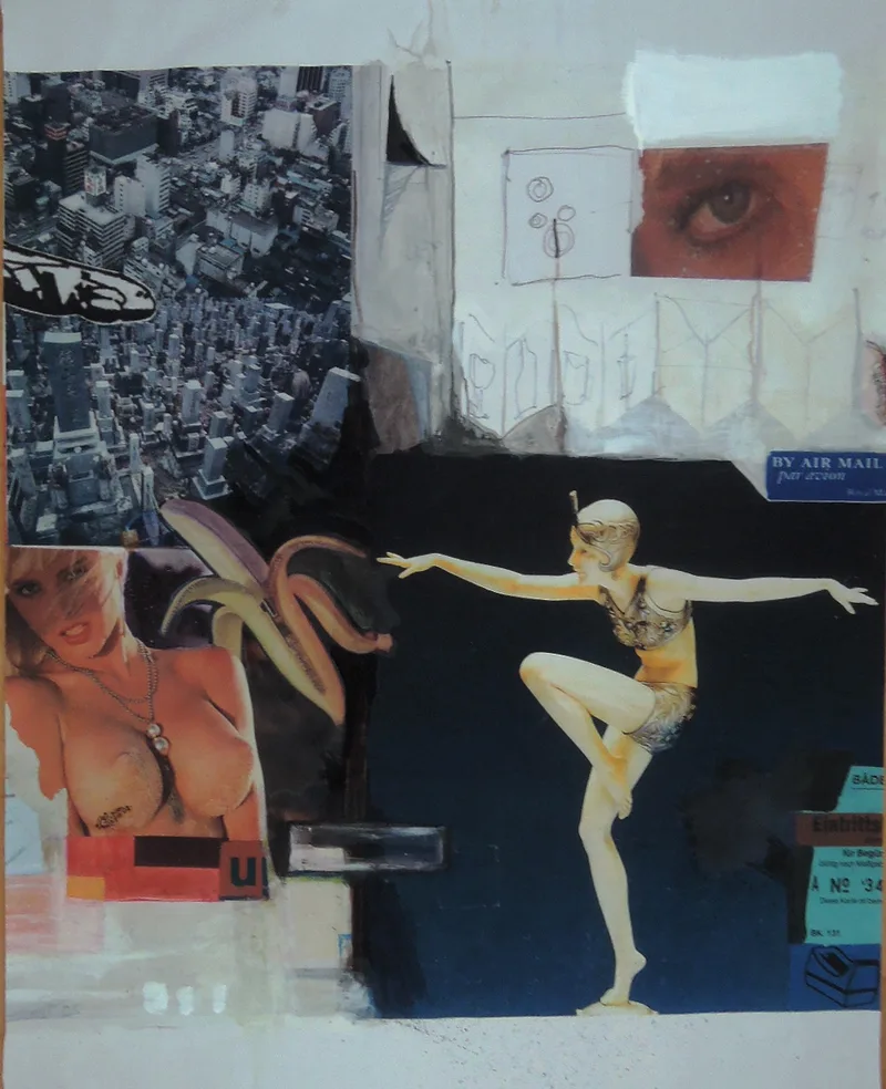 Stephan Pfeffer, Marie (dance), C-Print und Acryl auf Textil