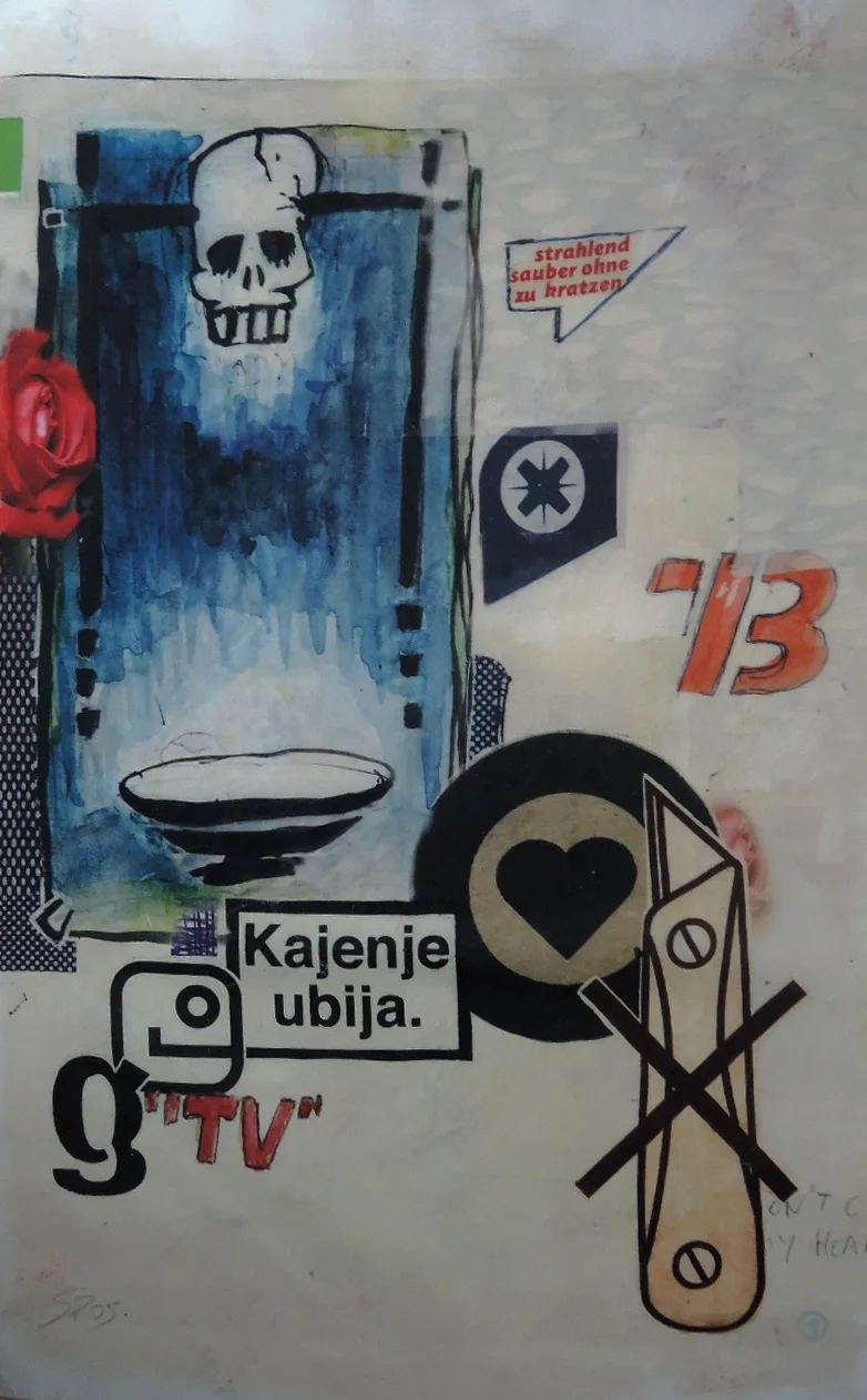 Stephan Pfeffer, don’t cut, C-Print und Acryl auf Textil