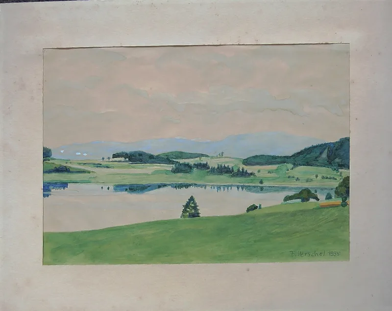 F. Herschel, Semmering Niederösterreich, Aquarell