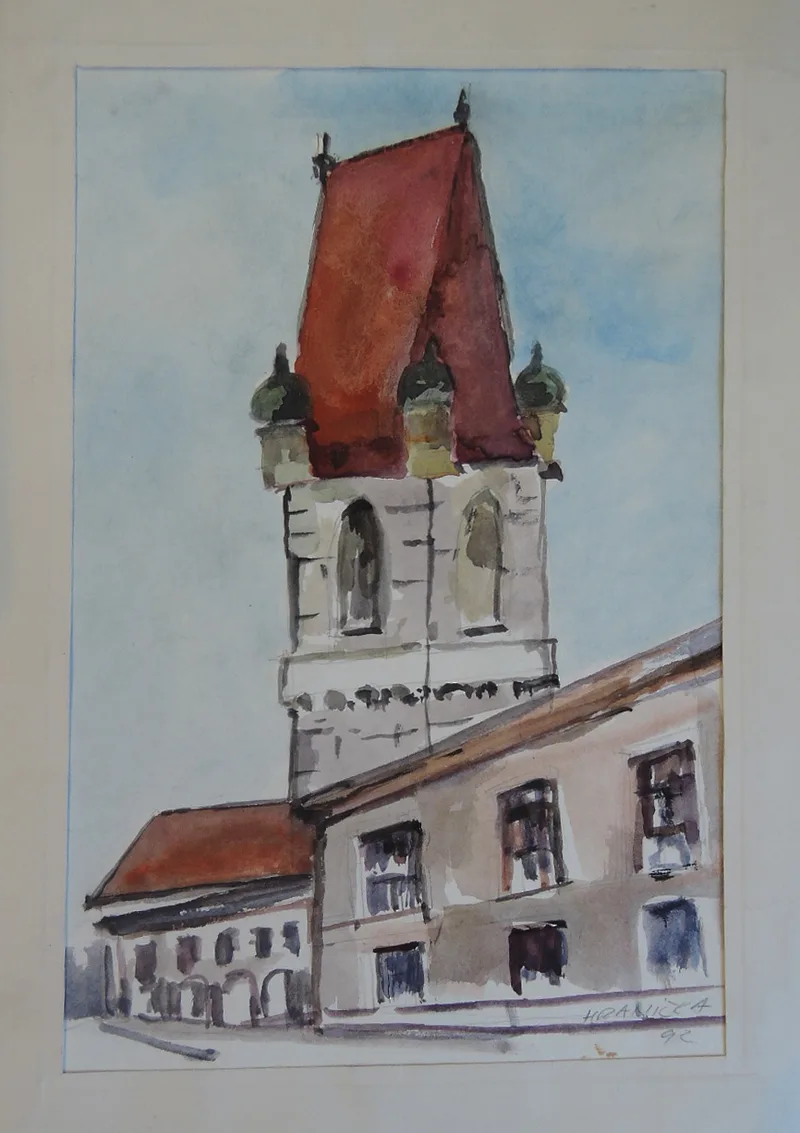Jiri Hranicka, Burg Perchtoldsdorf bei Wien 1992 Nr. 1, Watercolour