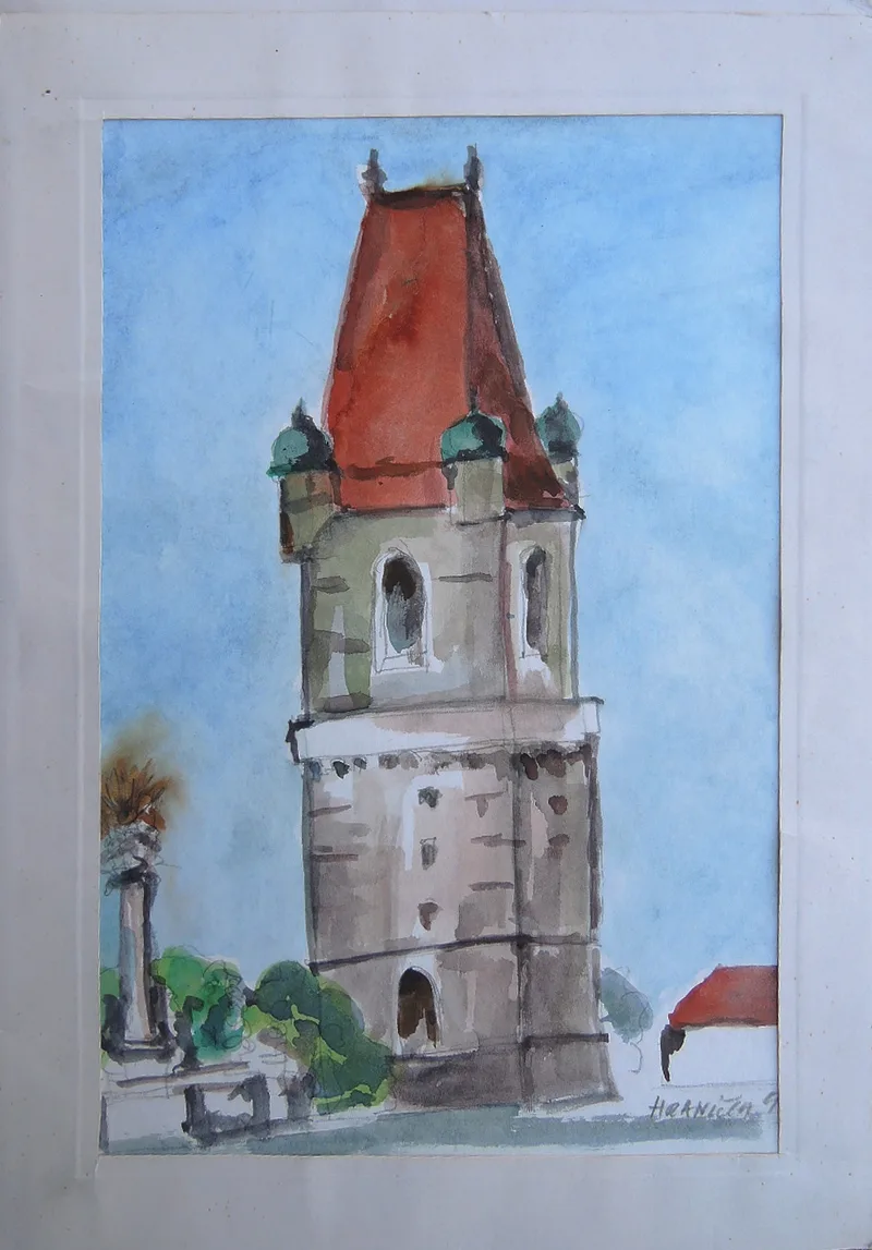 Jiri Hranicka, Burg Perchtoldsdorf bei Wien 1992 Nr. 3, Watercolour