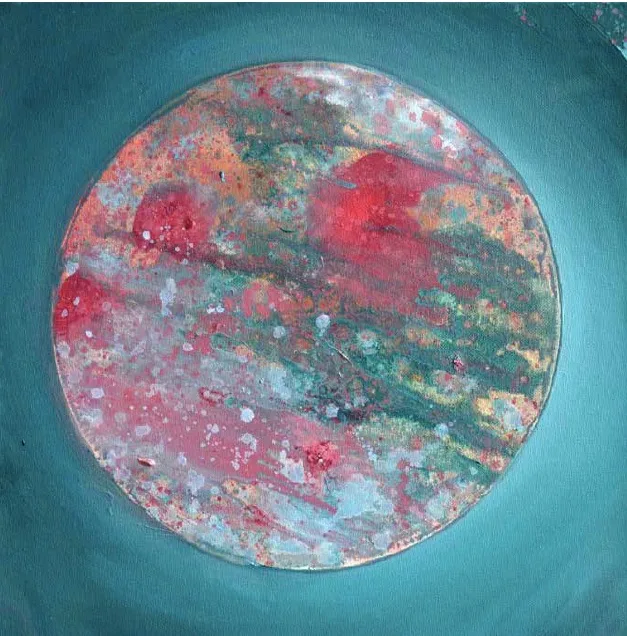 Richard Repey, Solaris 2, Öl auf Leinwand