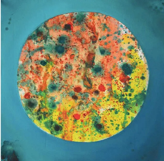 Richard Repey, Solaris 4, Öl auf Leinwand