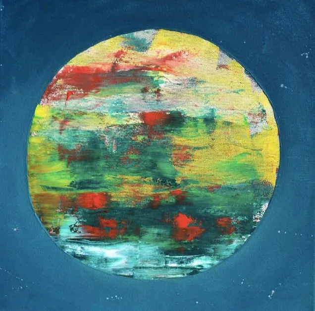 Richard Repey, Solaris 5, Öl auf Leinwand