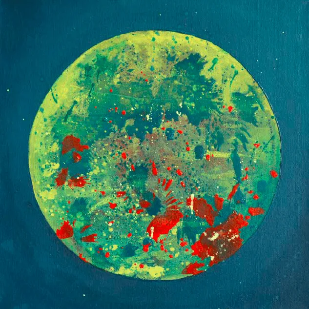Richard Repey, Solaris 6, Öl auf Leinwand