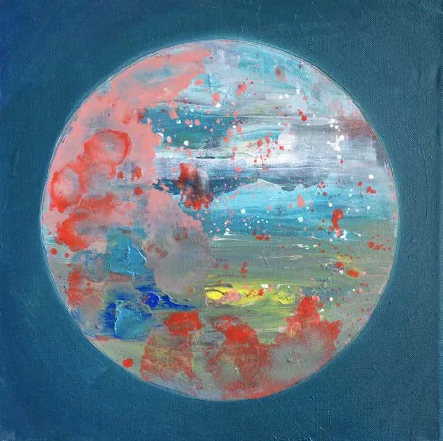 Richard Repey, Solaris 8, Öl auf Leinwand