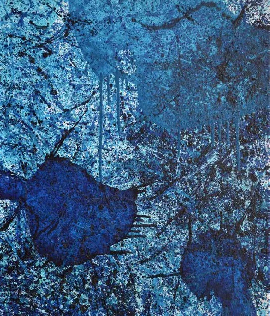 Richard Repey, Irisierend 2, Öl auf Leinwand