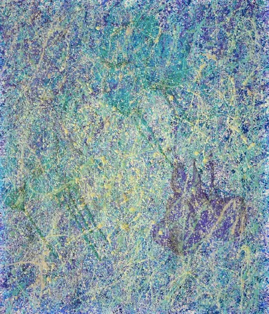 Richard Repey, Irisierend 4, Öl auf Leinwand