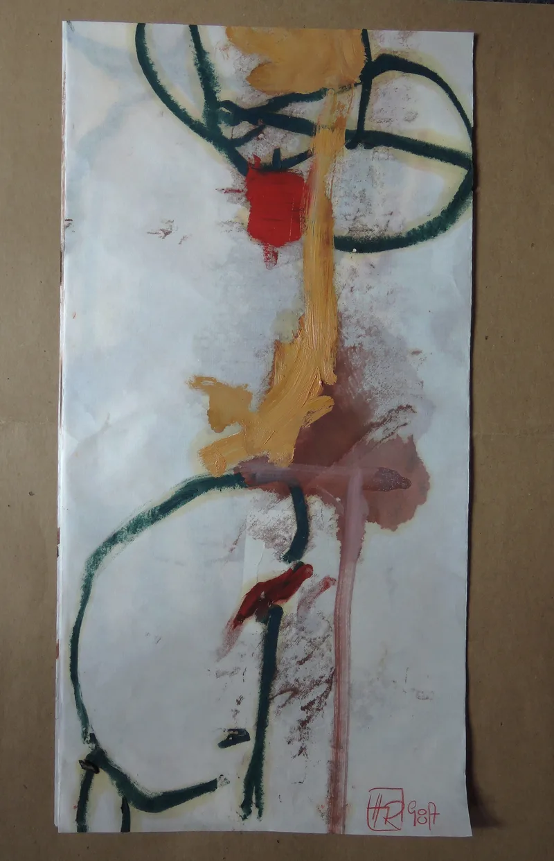 Hans Anton Rose, Motiv II, Mixed media on paper