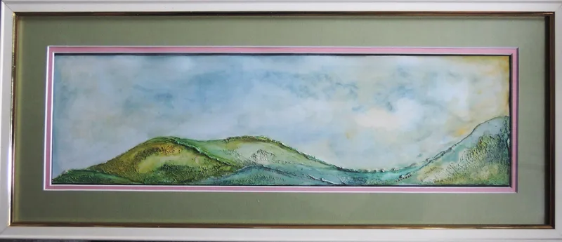 Joelle Lalague, Paysage Verlaine, Mixed media