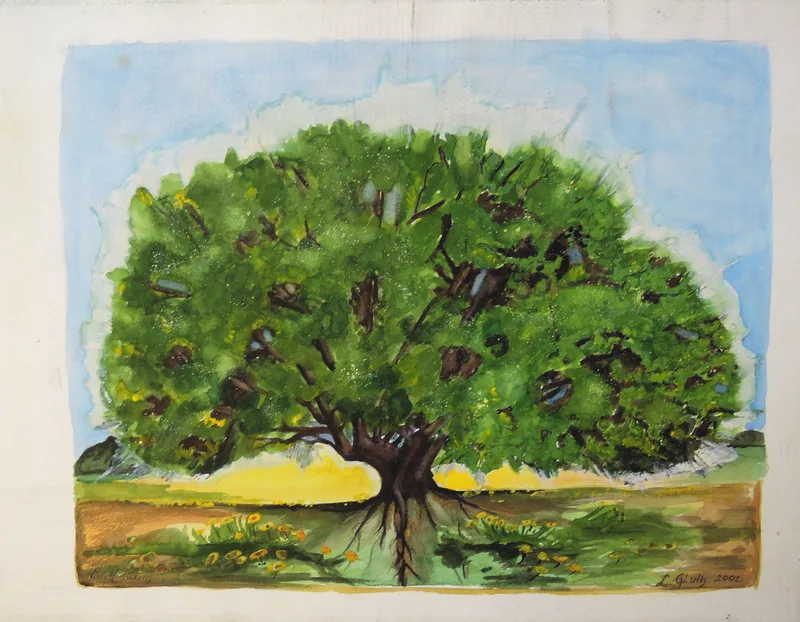 Liselotte Gluth, Lieselotte Gluth, Aquarell, betitelt
