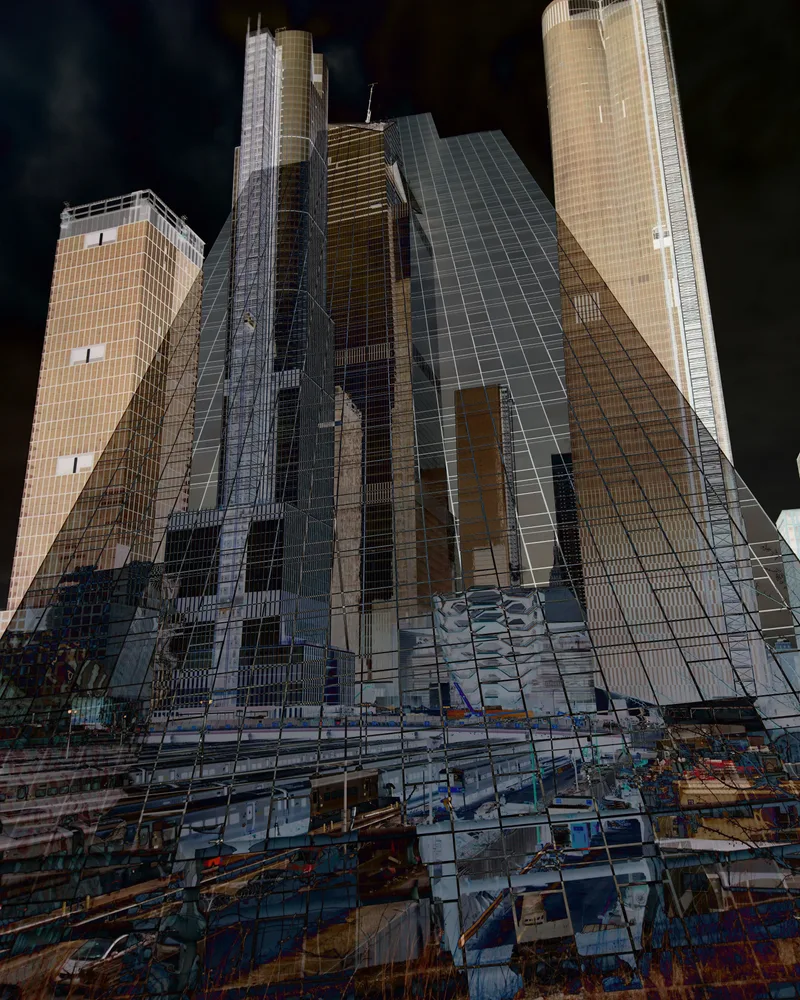 Momo Höflinger, Serie: „ NewYorkNewYork I-V“, Fotoüberlagerungen