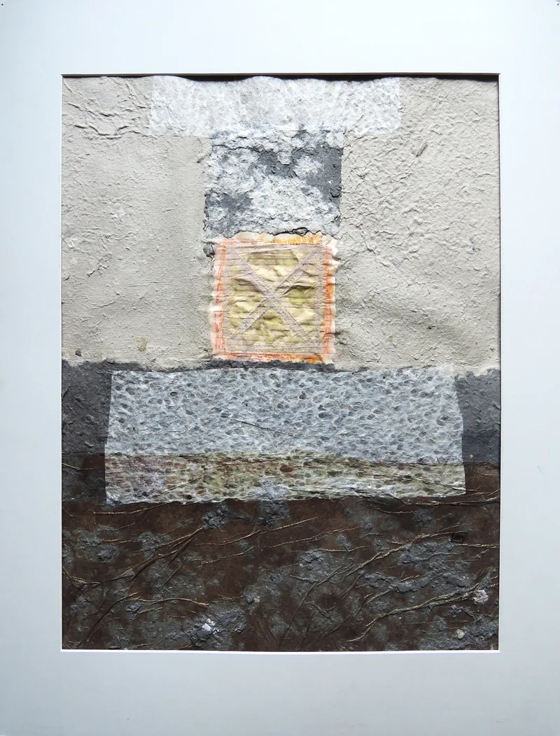 Edith Mostböck-Huber, N.N., Collage, with mount