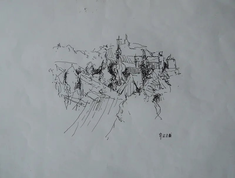 Otto Steininger, Grossgerungs Waldviertel/Niederösterreich, Tusche