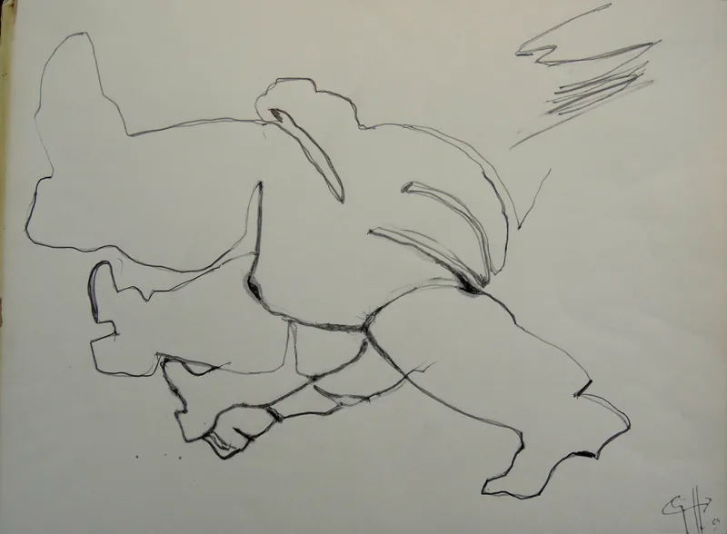 Georg Chaimowicz, Stiefel, Tusche Feder