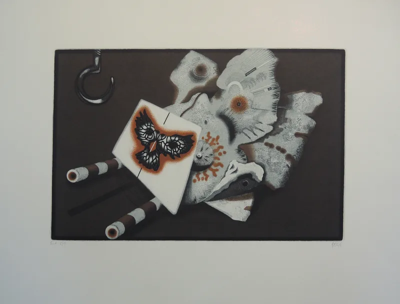 Heinrich Heuer, Motiv I, Radierung
