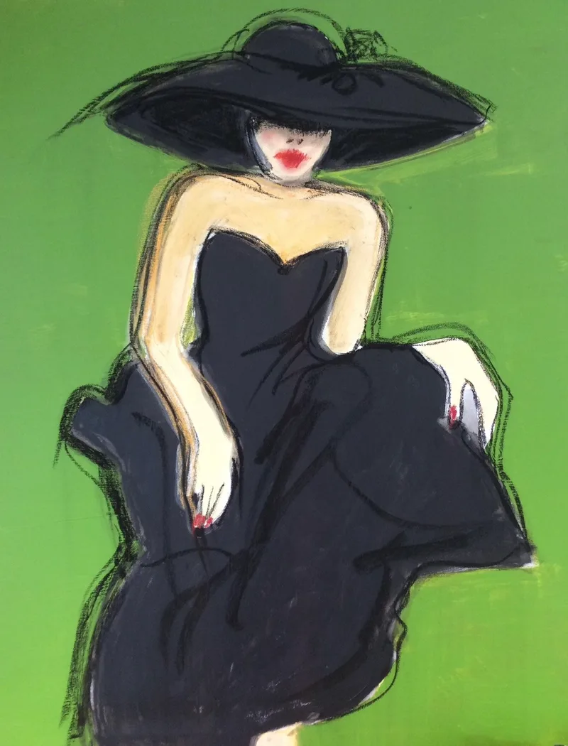 Roswitha Klein, Madame, Acryl auf Leinen