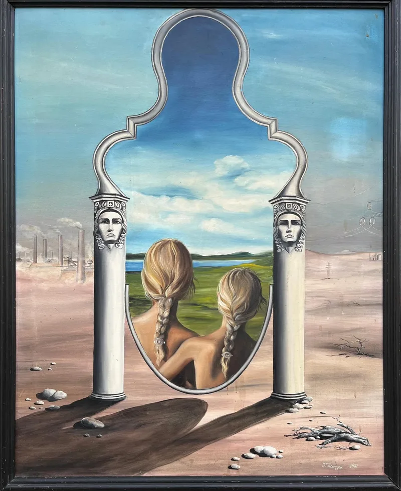 Unbekannt, o.T. nach Salvador Dali, Öl auf Leinwand