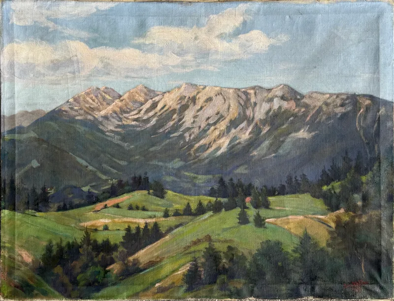 Josef Kafka, Sommerlandschaft, Oil on canvas