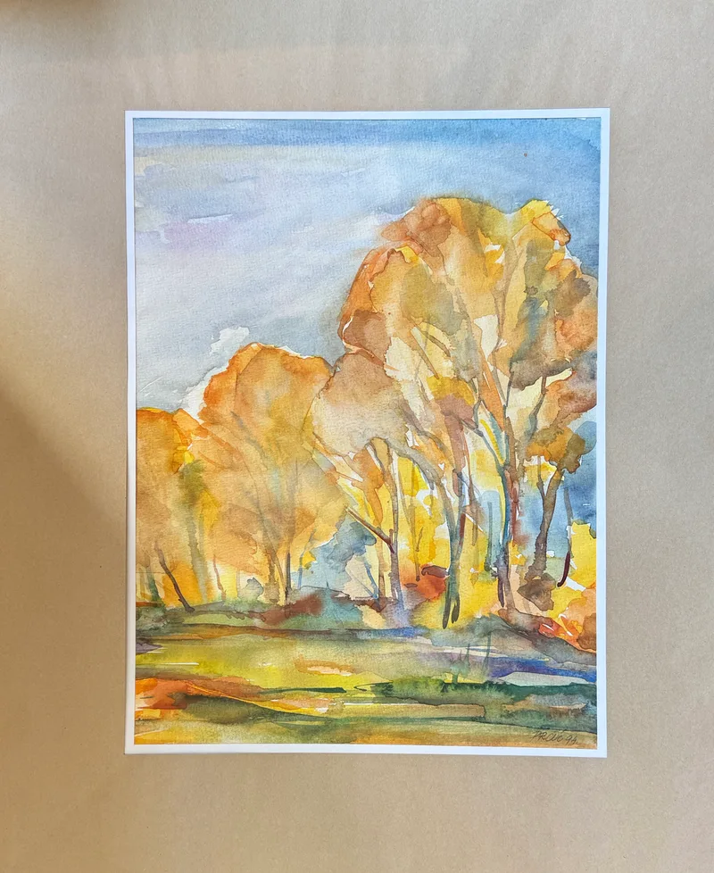 Ferid Prcic, Landschaft, Watercolour on paper
