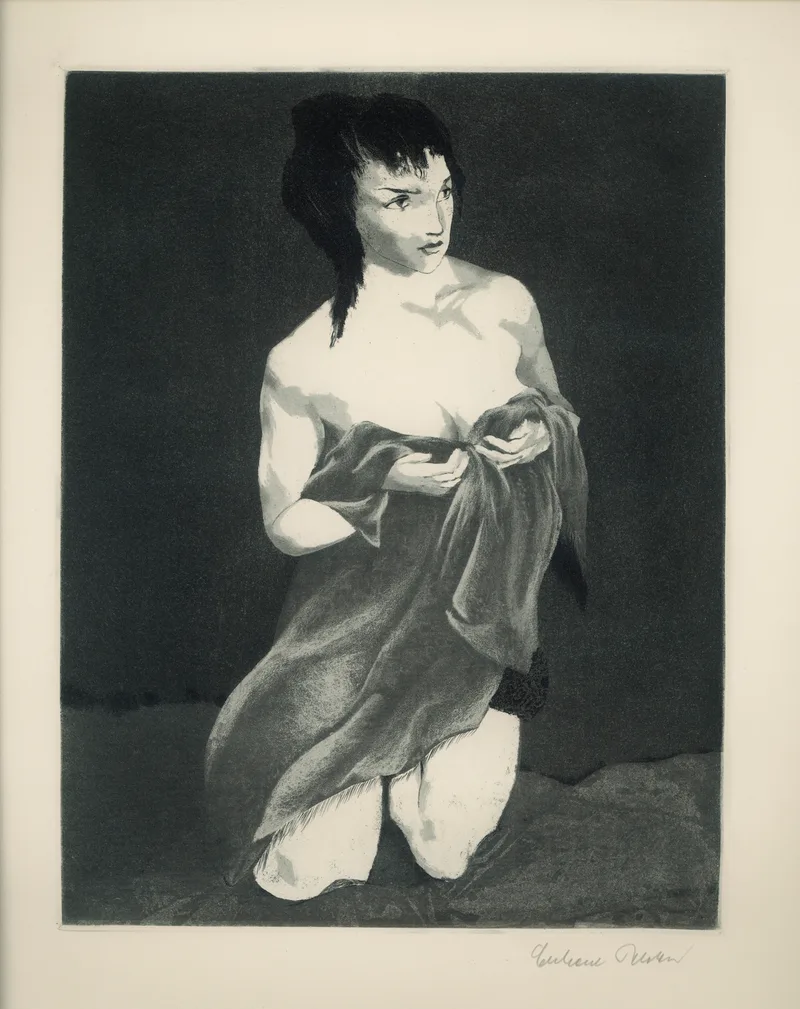 Eberhard Schlotter, Frauenportrait, Intaglio print